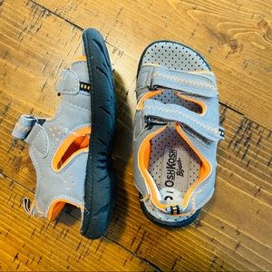 Kids grey orange OshKosh sandals toddler